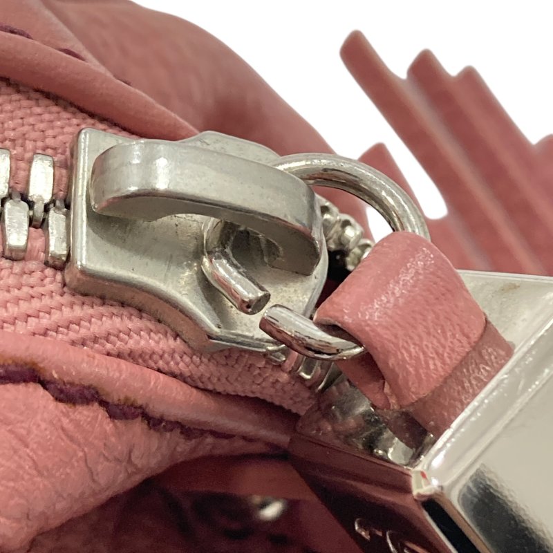 CHANEL 香奈兒 A23050 LAX Tassel bowler 牛皮 手提包 粉色 銀釦-17