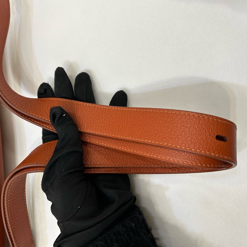 Hermes 磚橘OPLI 28折疊斜背包-8