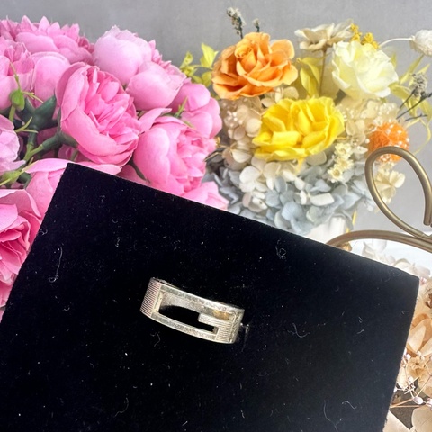 GUCCI 中古G 925銀飾戒指