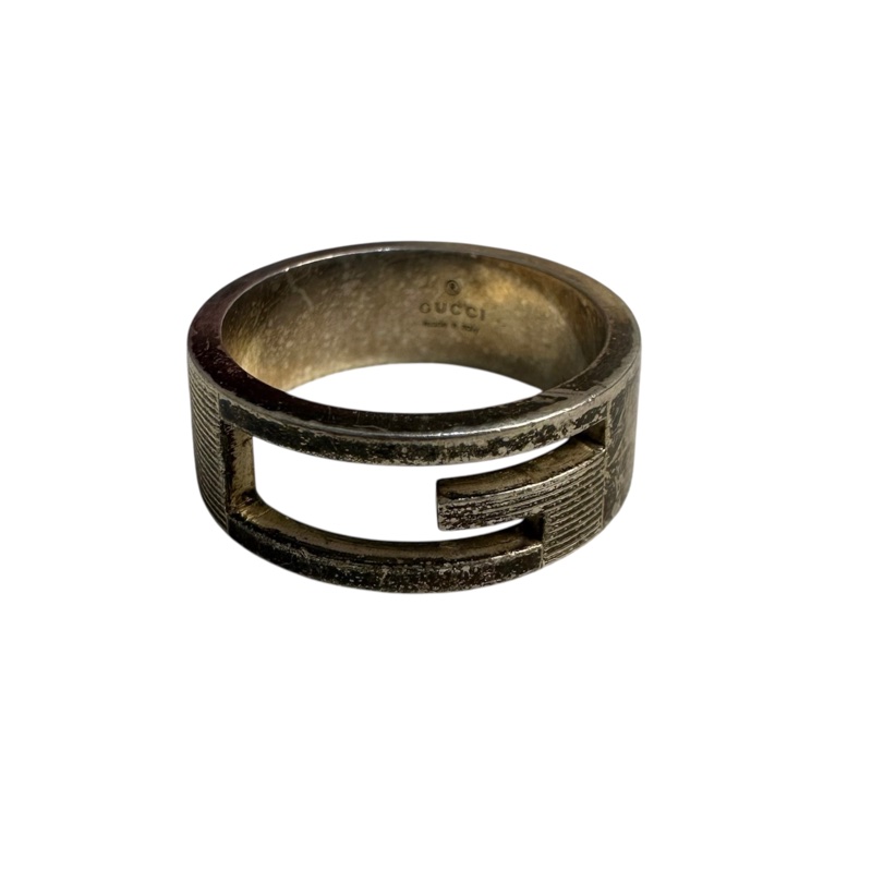 GUCCI 中古G 925銀飾戒指-1