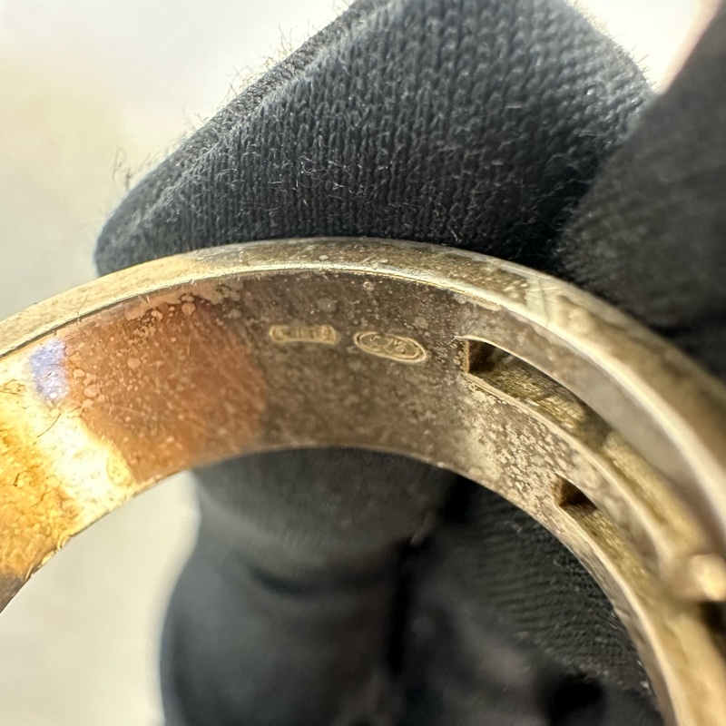 GUCCI 中古G 925銀飾戒指-7