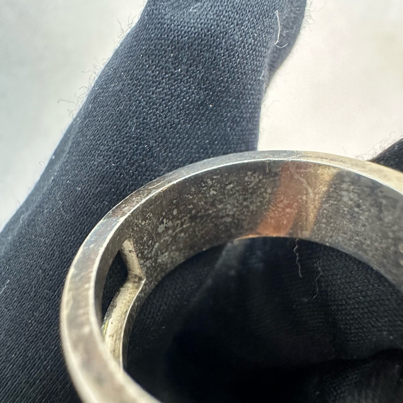 GUCCI 中古G 925銀飾戒指-8