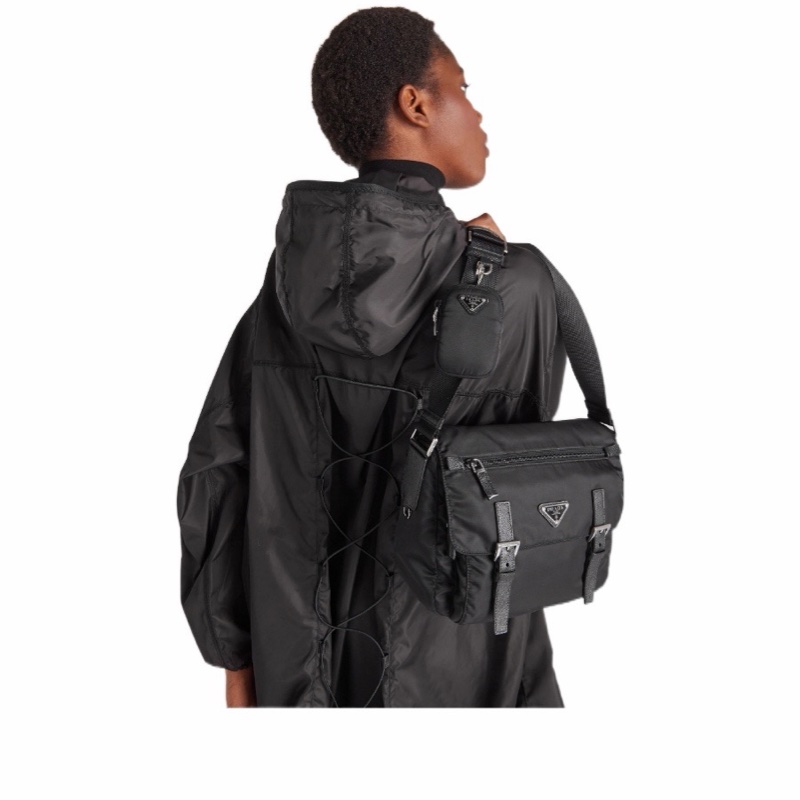 Prada 女士 Re-Nylon 再生尼龍單肩包均碼碼27cm*12cm*20.5cm-2