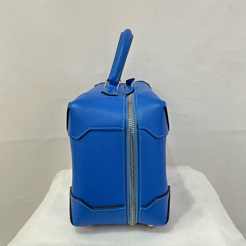 Hermes 藍山羊皮銀釦MAIBOX 29-1