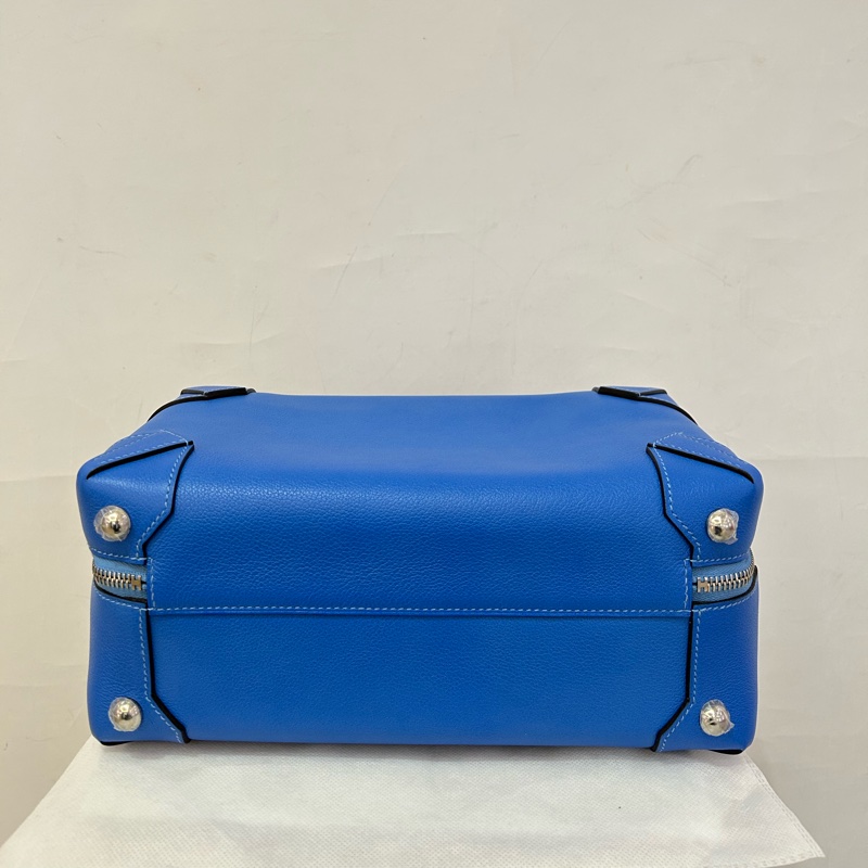 Hermes 藍山羊皮銀釦MAIBOX 29-4
