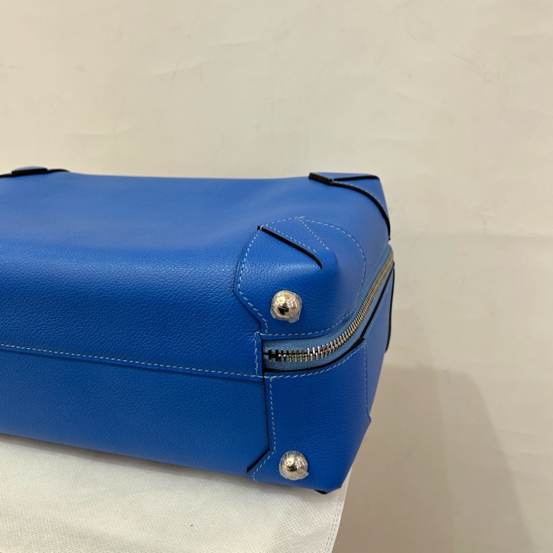 Hermes 藍山羊皮銀釦MAIBOX 29-6