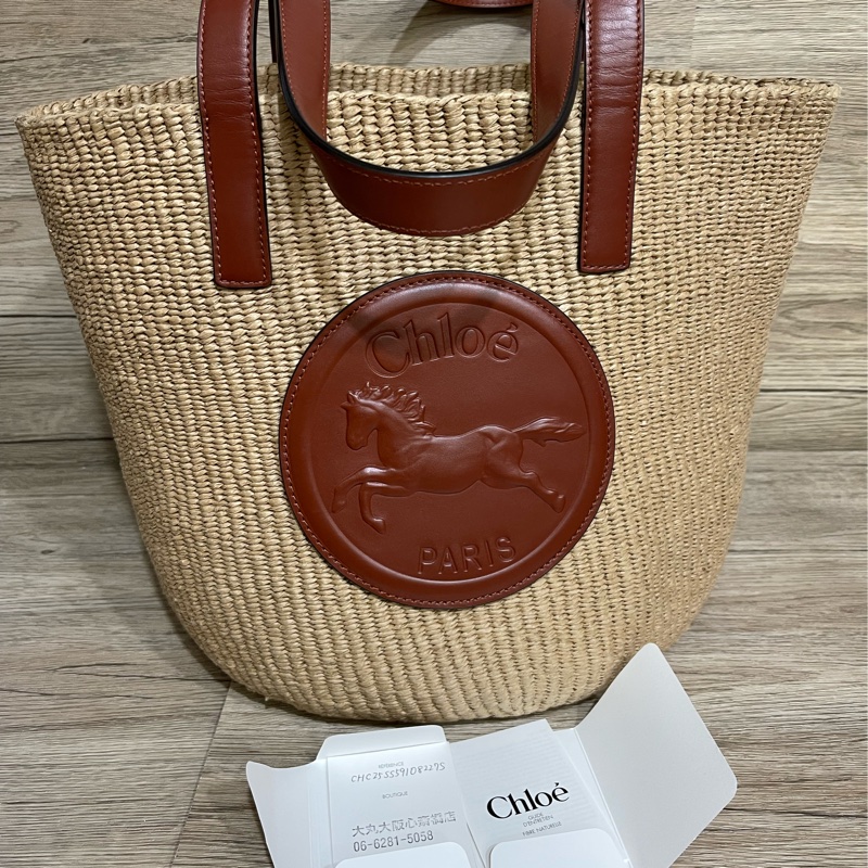 Chloe 編竹籃包Horse Medal-8