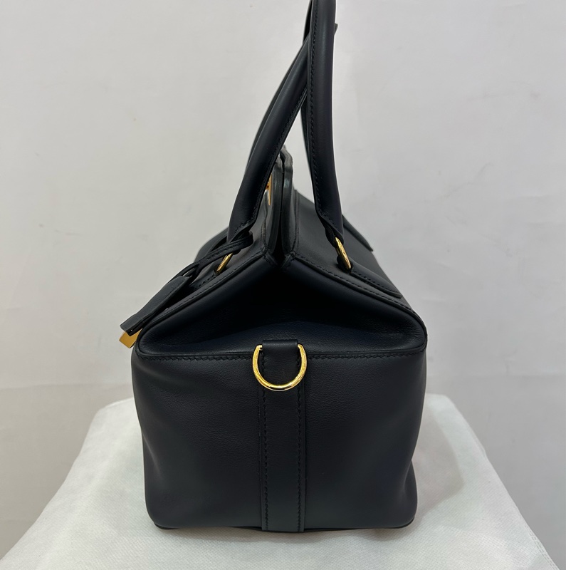 Hermes黑藍SWIFT 金釦Too box-2