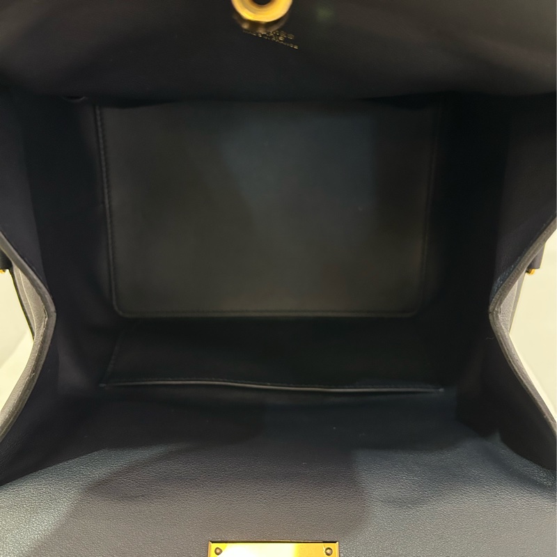 Hermes黑藍SWIFT 金釦Too box-9