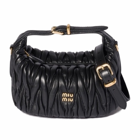 Miu Miu 女士 馬特拉塞凸紋納帕皮手拿包均碼碼15cm*8cm*8.5cm