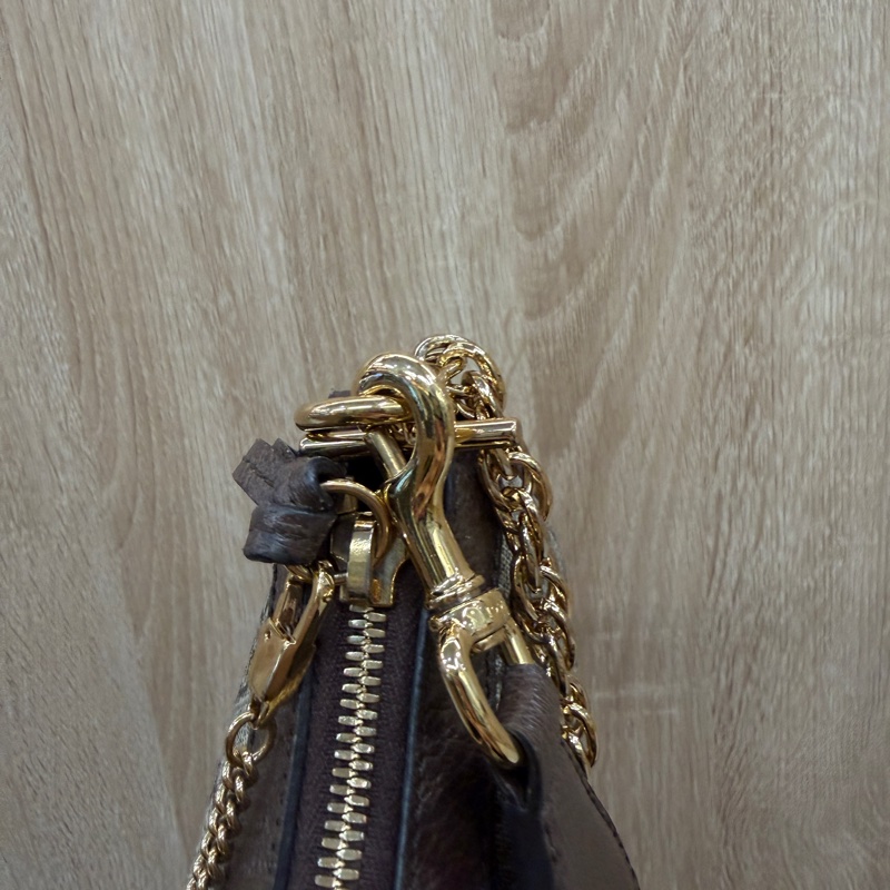 Gucci PVC咖牛皮Ophidia GG手提肩斜背包-6