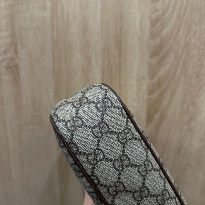 Gucci PVC咖牛皮Ophidia GG手提肩斜背包-9