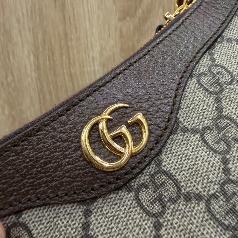 Gucci PVC咖牛皮Ophidia GG手提肩斜背包-18