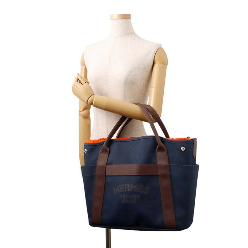 Hermes Hermès Sac de Pansage Groom 海軍藍/Fu Y 刻字 2way 單肩包-3