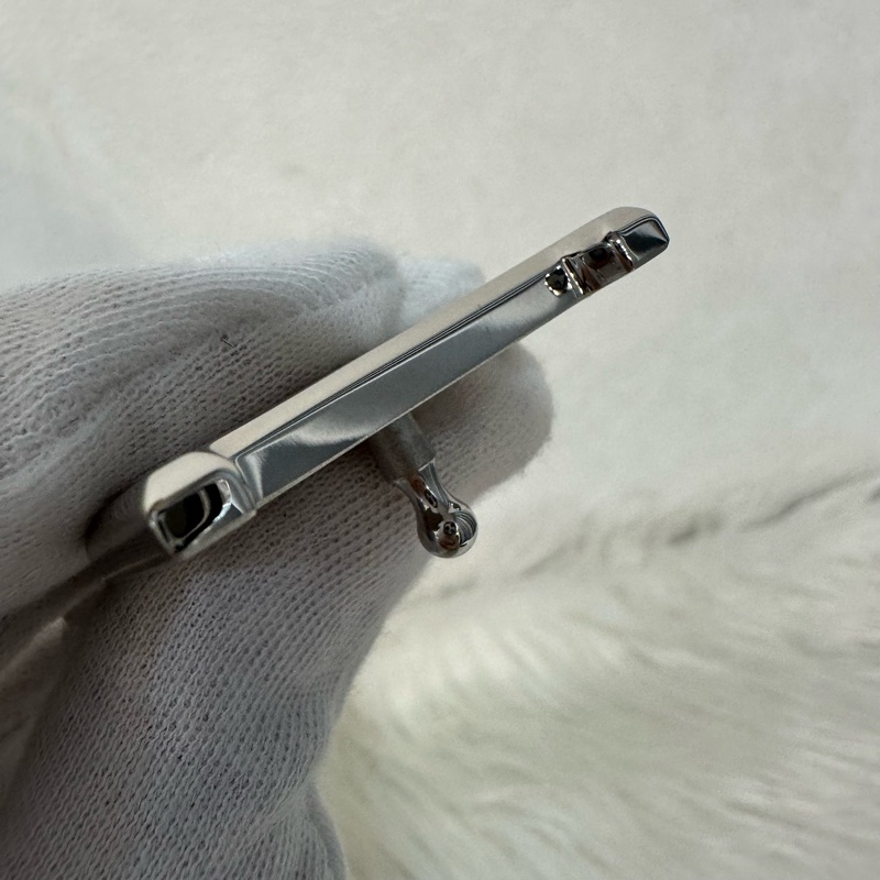 Hermes 黑灰雙面銀點H釦皮帶 95cm/32mm-9