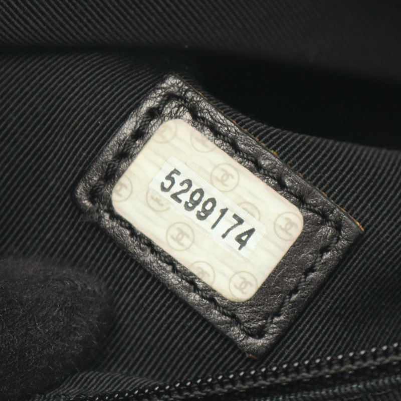 香奈兒 Jumbo COCO Mark Chian 手提單肩包，黑色皮革，金色五金，二手，女士 CC-4