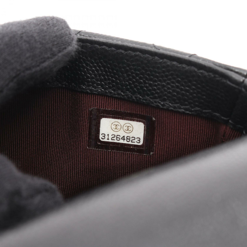 香奈兒 (CHANEL) 絎縫鏈條手機殼皮夾單肩斜背包 AP2096 皮革-5