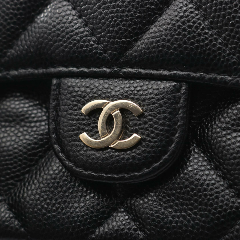 香奈兒 (CHANEL) 絎縫鏈條手機殼皮夾單肩斜背包 AP2096 皮革-7