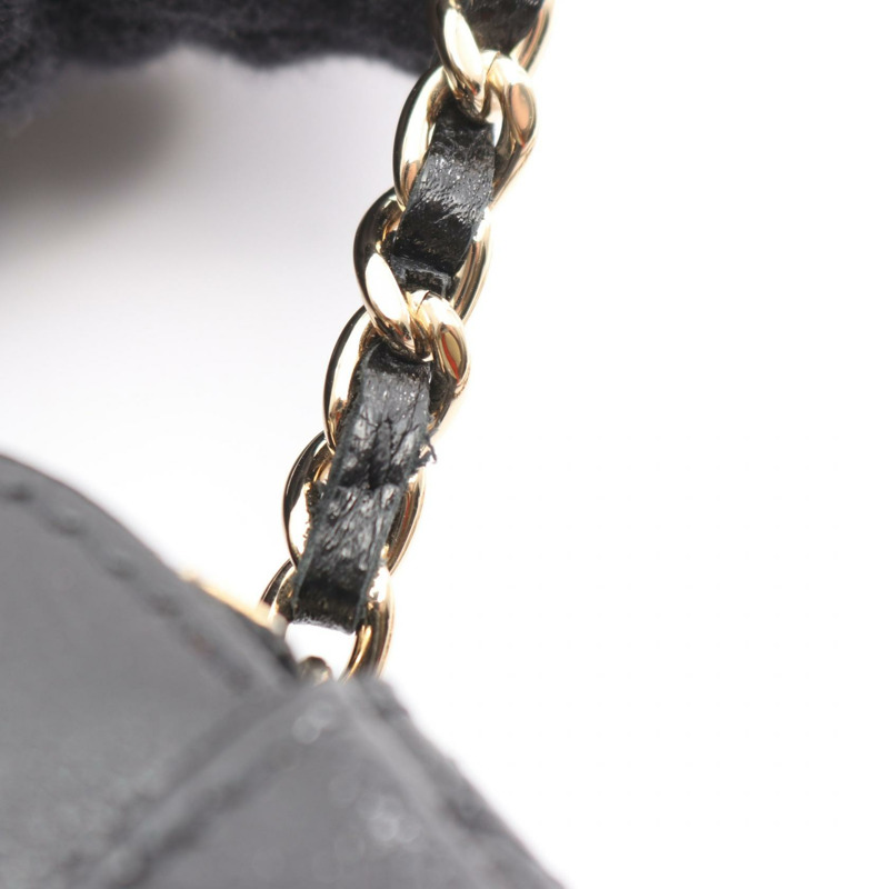 香奈兒 (CHANEL) 絎縫鏈條手機殼皮夾單肩斜背包 AP2096 皮革-8