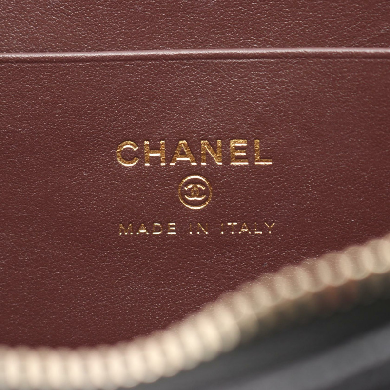 香奈兒 (CHANEL) 絎縫鏈條肩背斜背包，黑色皮革，金色五金，二手-3