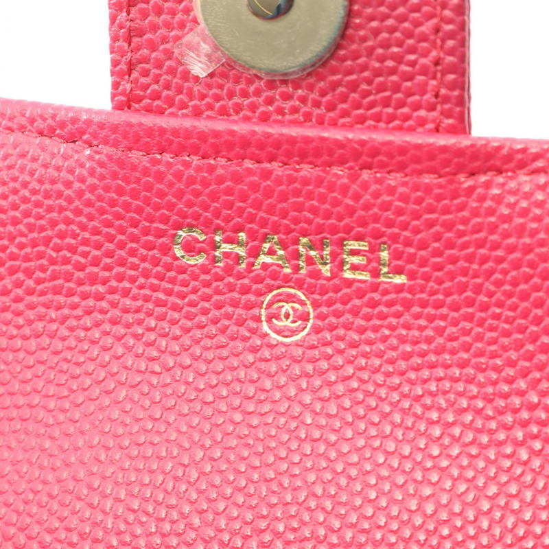 香奈兒 (CHANEL) 絎縫肩托特包 AP2095 皮革織物 粉紅色 黑色 二手 金色五金 CC-3