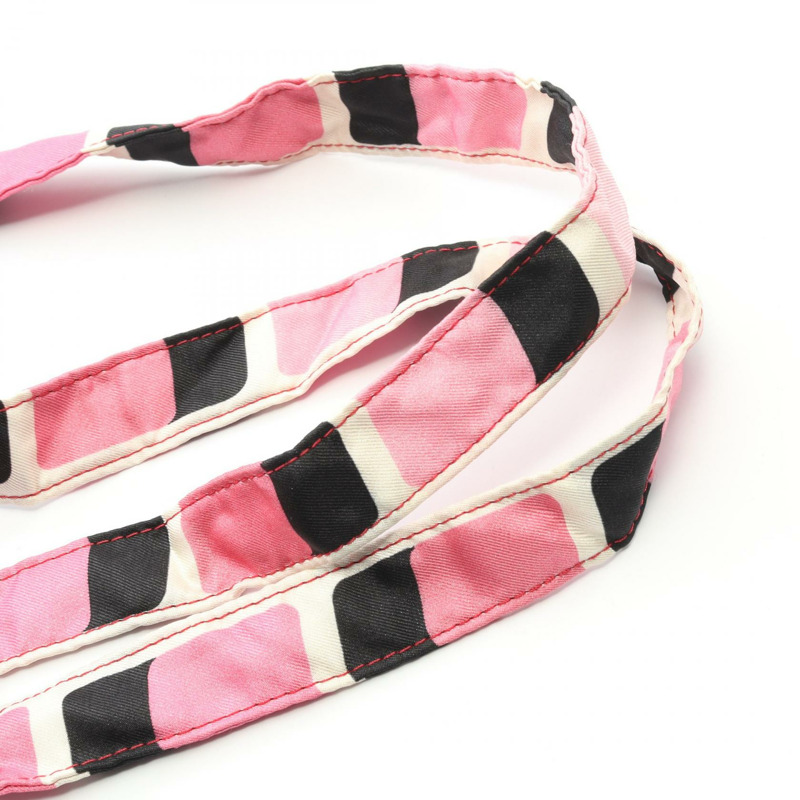 香奈兒 (CHANEL) 絎縫肩托特包 AP2095 皮革織物 粉紅色 黑色 二手 金色五金 CC-7