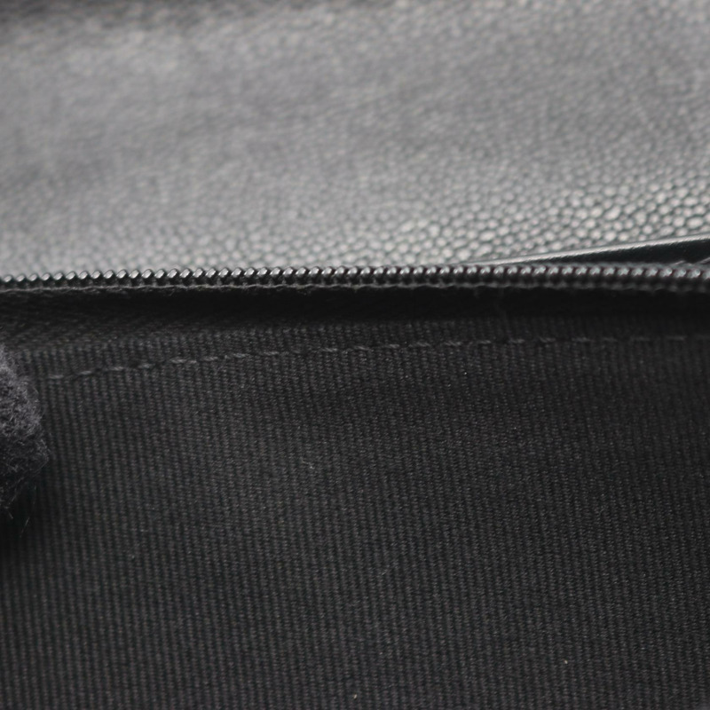 香奈兒 (CHANEL) Matelasse 雙折長錢包，小牛皮材質，黑色，金色五金，二手，女士 CC-6