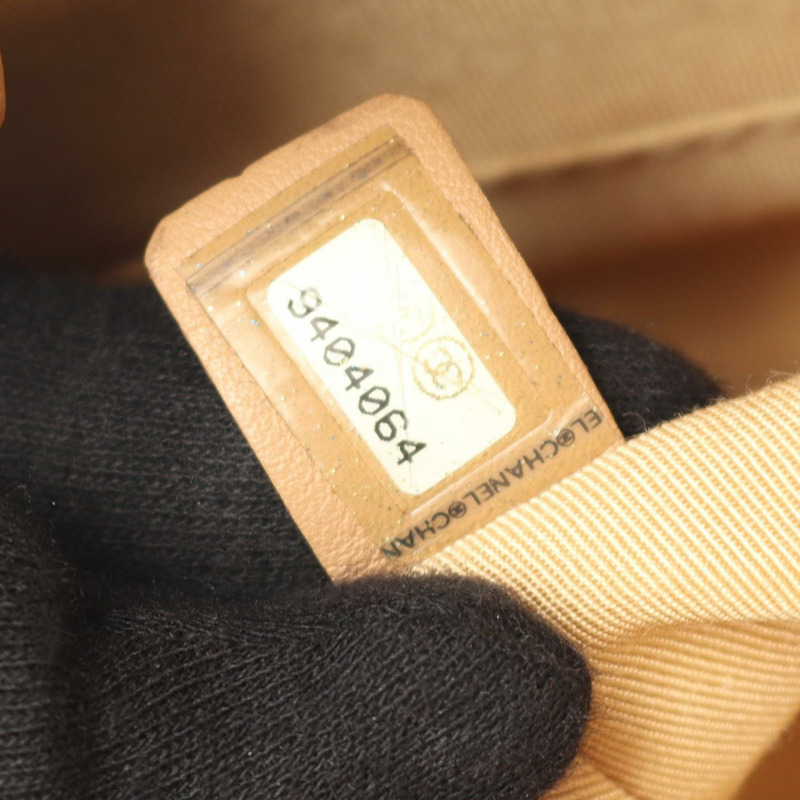 香奈兒 Matelasse PST 鏈條肩背手提包，粒面小牛皮，米色，金色五金，二手-4