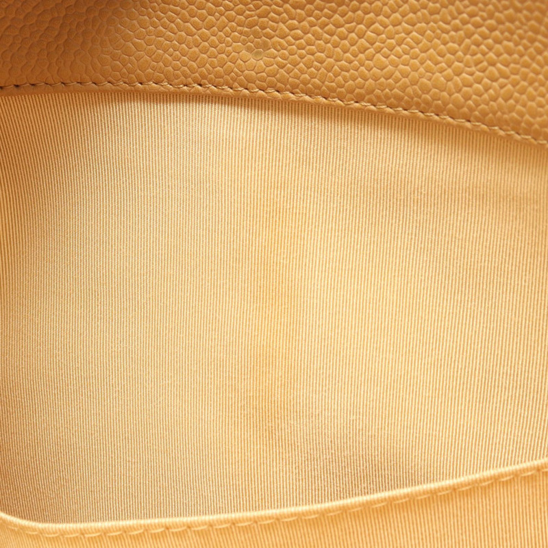 香奈兒 Matelasse PST 鏈條肩背手提包，粒面小牛皮，米色，金色五金，二手-8