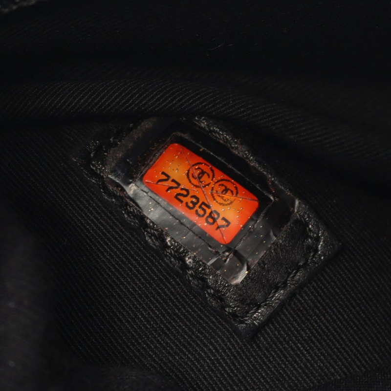 香奈兒 (CHANEL) Medallion 手提包，粒面小牛皮，黑色，金色五金，二手，女士 CC-4