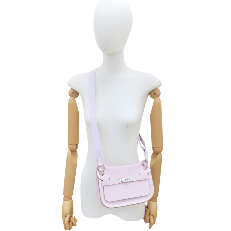 夢幻粉紫色 Evercolor牛皮 Mini Jypsiere 肩背包 B刻【HERMES 愛馬仕】 H084047CK-7