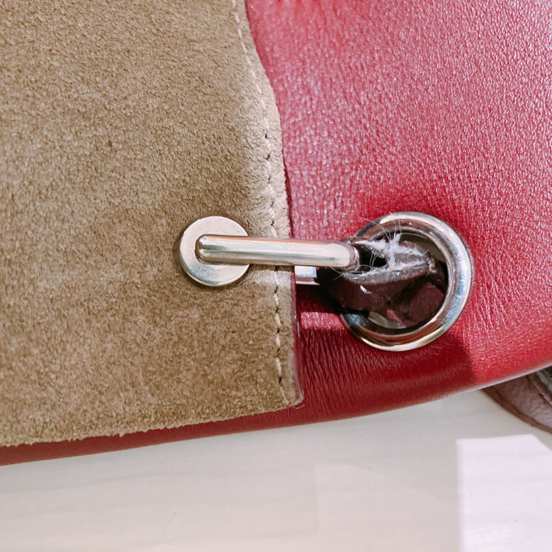 TK1942 Celine 思琳單肩包包All Soft Tote Bag Calfskin Wine Red-9