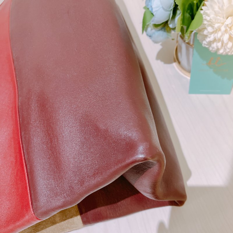 TK1942 Celine 思琳單肩包包All Soft Tote Bag Calfskin Wine Red-15