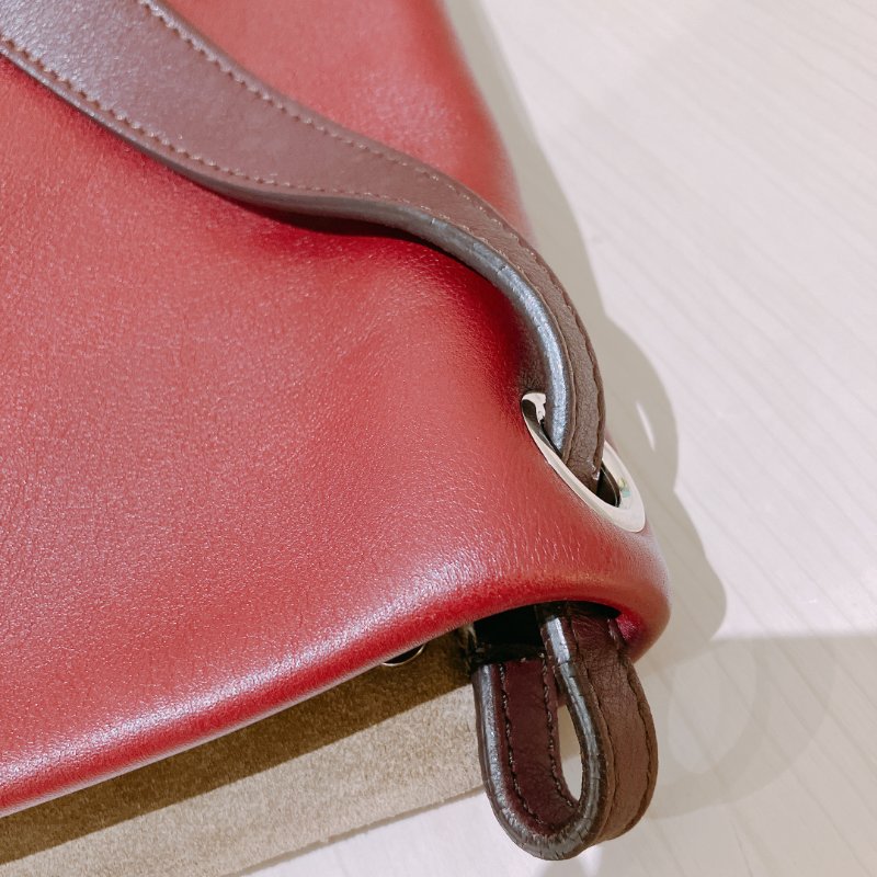 TK1942 Celine 思琳單肩包包All Soft Tote Bag Calfskin Wine Red-17