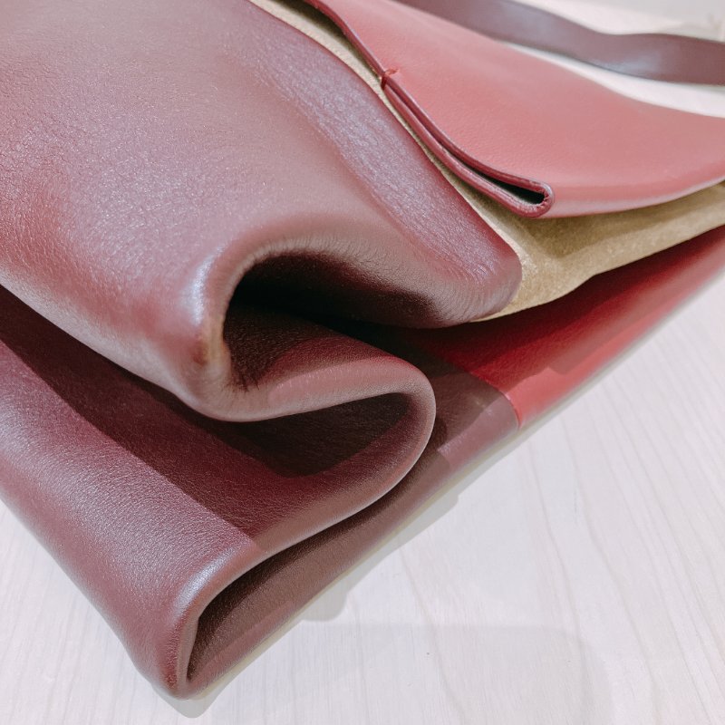 TK1942 Celine 思琳單肩包包All Soft Tote Bag Calfskin Wine Red-20