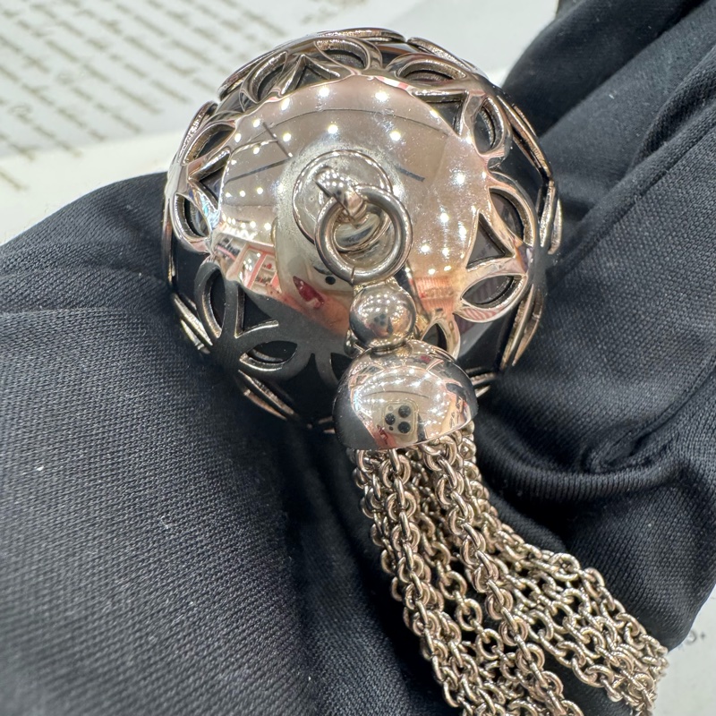 Louis Vuitton 黑色貓眼 吊飾 vintage 中古-6