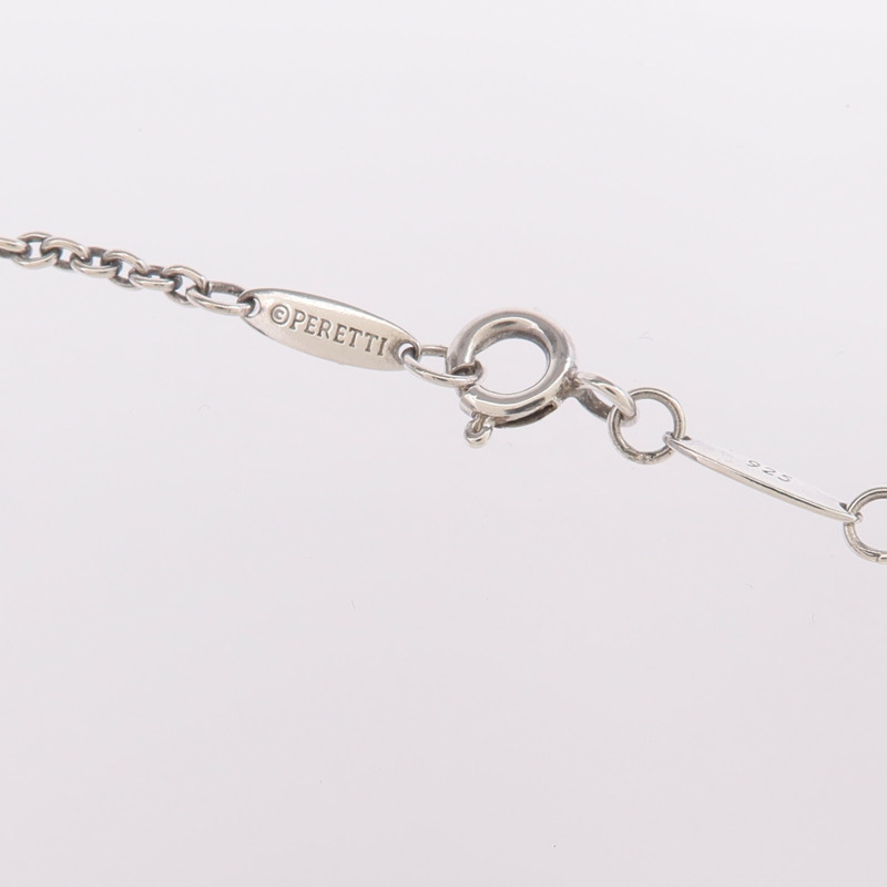 TIFFANY＆CO 925純銀Open Heart Lariat Necklace珍珠項鍊-4
