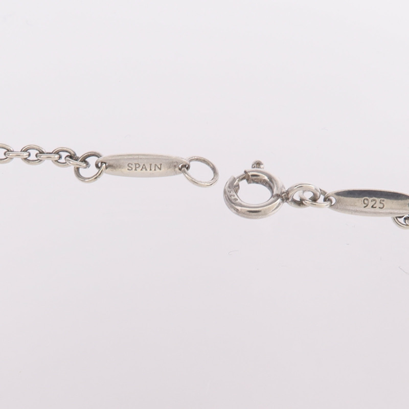 TIFFANY＆CO 925純銀Open Heart Lariat Necklace珍珠項鍊-5