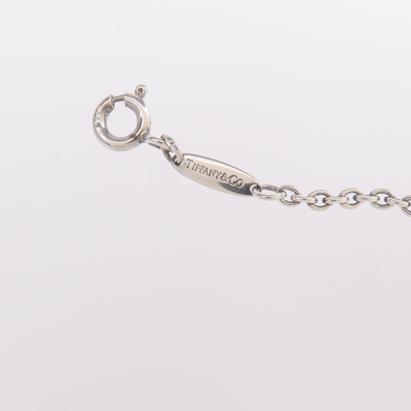TIFFANY＆CO 925純銀Open Heart Lariat Necklace珍珠項鍊-7