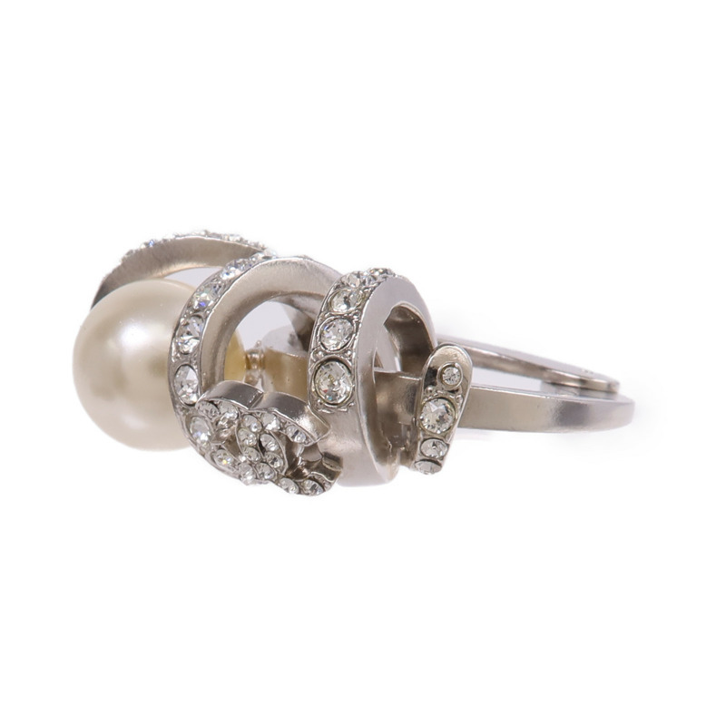 CHANEL PVC/金屬Ring戒指US#6-2
