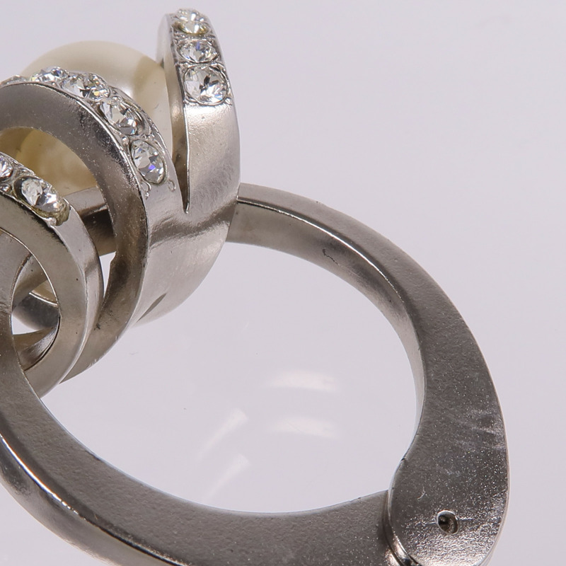 CHANEL PVC/金屬Ring戒指US#6-5