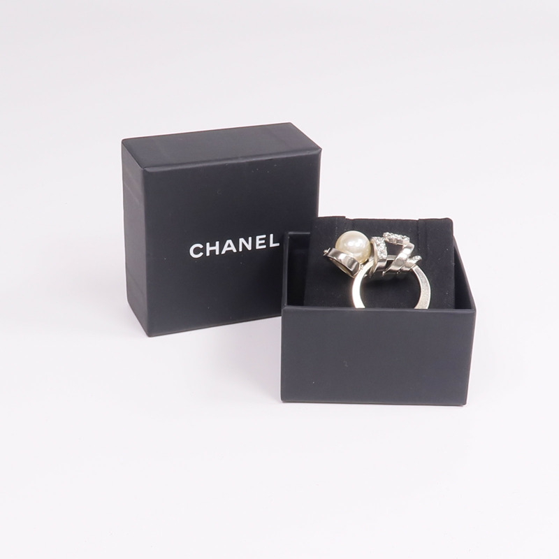 CHANEL PVC/金屬Ring戒指US#6-7