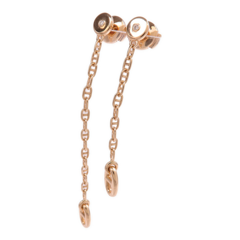 HERMES 18K玫瑰金New Farandole Drop Earrings鑽石耳環-1
