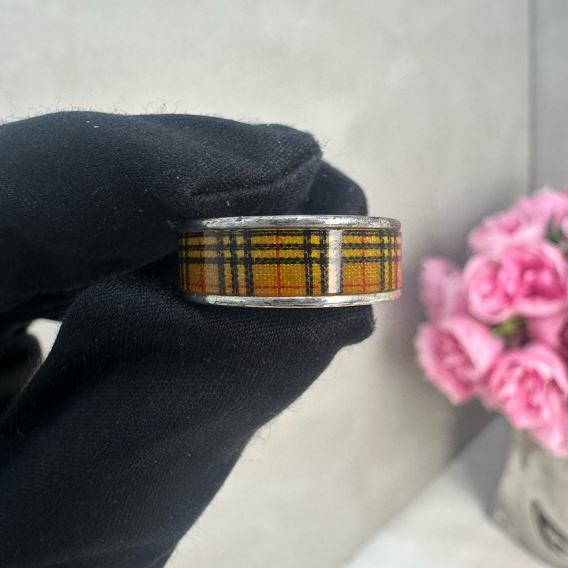 Burberry 中古經典格紋戒指-2