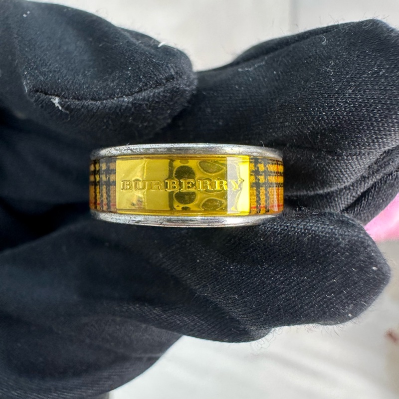 Burberry 中古經典格紋戒指-3