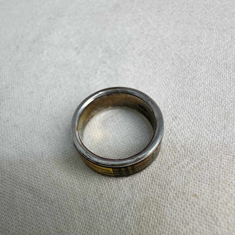 Burberry 中古經典格紋戒指-9