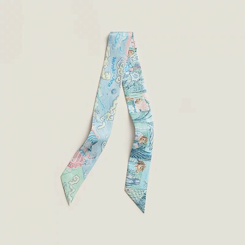 2026新款 全新 愛馬仕City of Light Twilly絲巾 原價NT$ 8,400