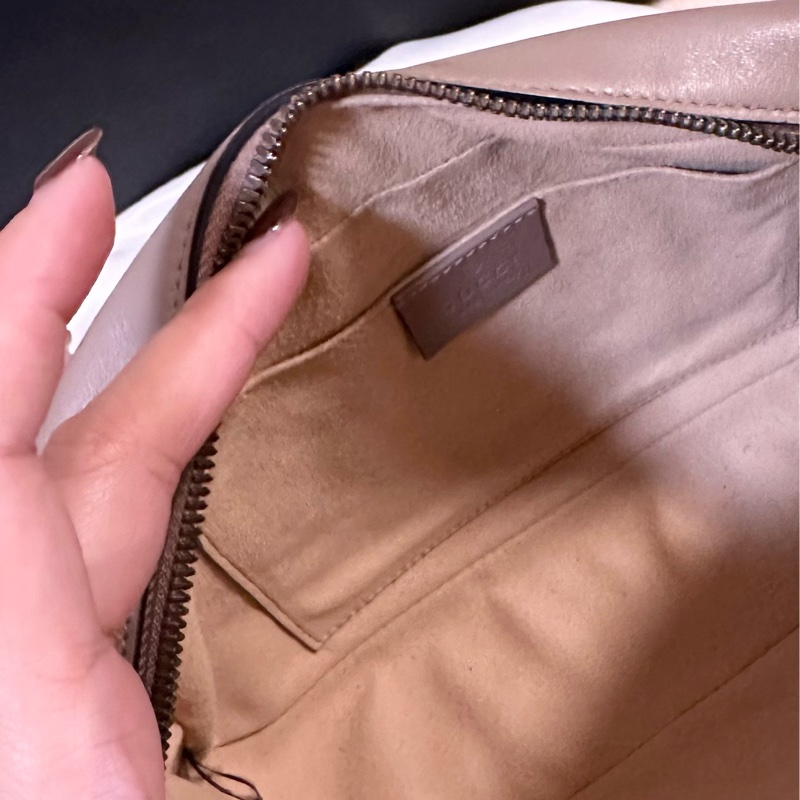 Gucci Marmont 中號相機包 (24cm) 藕粉色-11