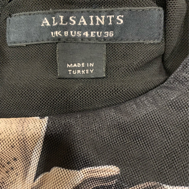 Allsaints CAIA 紗網造型洋裝-2