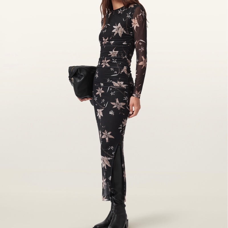 Allsaints CAIA 紗網造型洋裝-7
